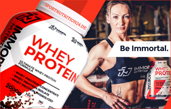 Immortal Nutrition whey protein banner