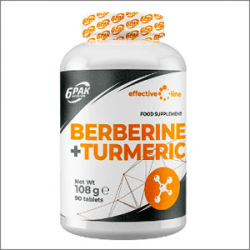6Pak Nutrition  Berberine + Turmeric  90 tabletten