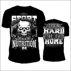 Bodybuilding T-Shirt Train Hard or Go Home