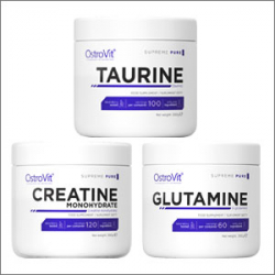 Ostrovit Power Paket Vol.1 ( Creatine Monohydrate 300g - Taurine 300g - Glutamine 300g)