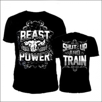 beast power bodybuilding tshirt