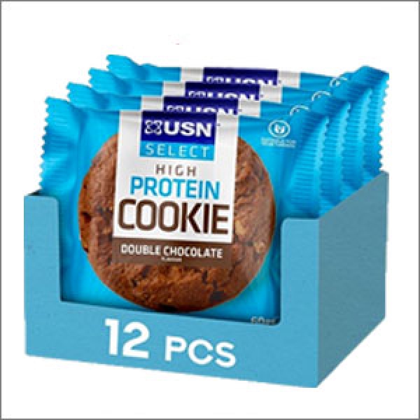 USN Select High Protein Cookie 12 x  60g Double Chocolate