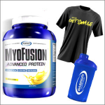Gaspari Nutrition Set ( 1 x Myofusion Advanced Protein 1814g + T-Shirt Get Swole  + Gaspari Nutrition Shaker 500ml )