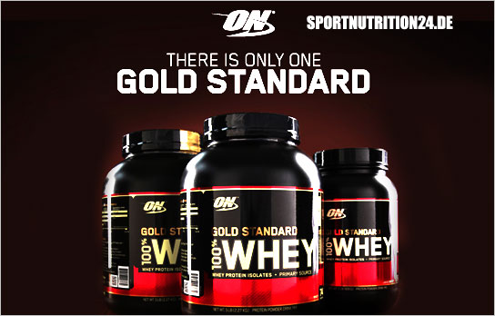 gold standard 100% whey banner