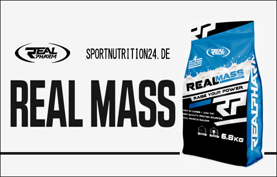 Real pharm real mass 1000g günstig bestellen bei sportnutrition24 - sportnahrung für bodybuilder