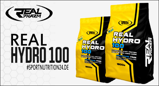 Real Pharm Real Hydro 100 - 1800g günstig bestellen bei Sportnutrition24 - Sportnahrung für Bodybuilder