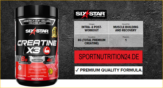 Six Star Pro Nutrition Creatine X3 1140g günstig bestellen bei