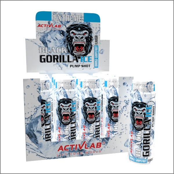 Activlab Black Gorilla Ice Pump Shot 12 x 80ml