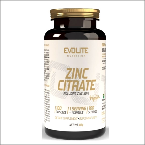Evolite Nutrition Zinc Citrate 100 Vege Kapseln