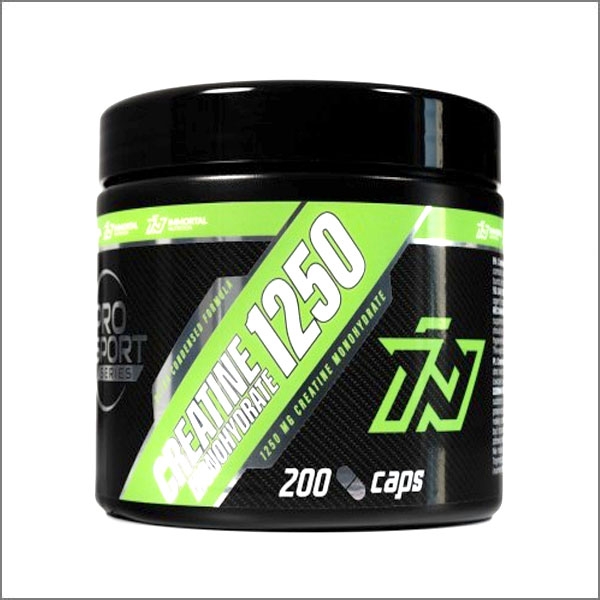 Immortal Nutrition Creatine Monohydrate 1250 - 200 Kapseln