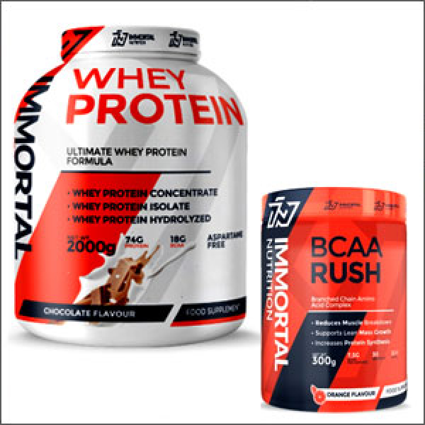 immortal nutrition whey proteinund  bcaa rush