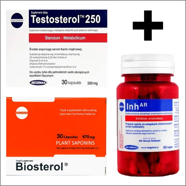Megabol InhAr 60 Kapseln + Megabol Testosterol250 30 Kapseln + Megabol Biosterol 36 Kapseln
