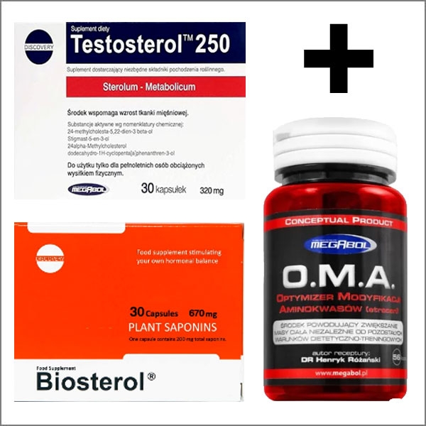 Megabol Testosterol250 30 Kapseln + Megabol Biosterol 36 Kapseln + Megabol OMA 56 Kapseln
