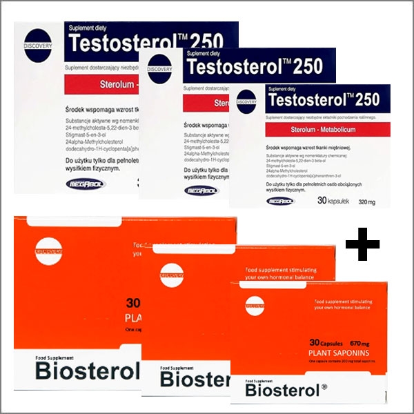 Megabol Testosterol250 3 x 30 Kapseln + Megabol Biosterol 3 x 36 Kapseln