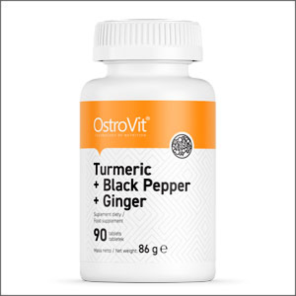 OstroVit Turmeric + Black Pepper + Ginger 90 Tabletten