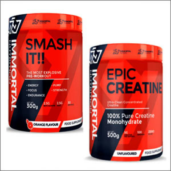 Immortal Nutrition Smash it 300g + Immortal Nutrition Epic Creatine 500g